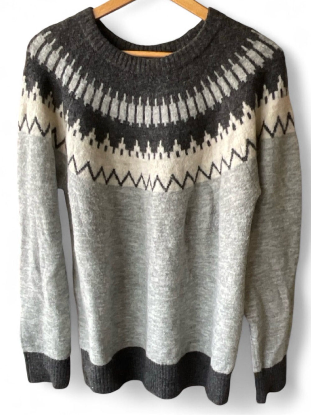 Vero Moda *WOOL* Blend - Simone Nordic Fair Isle Pullover Sweater | XL